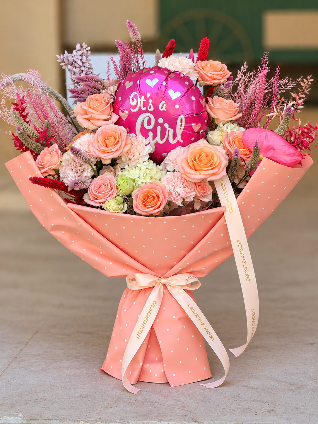 Pretty in Pink – Baby Girl Celebration Bouquet