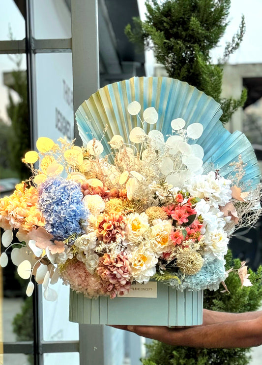BLOOM IN BLUE " ARTIFICIAL  FLOWERS "