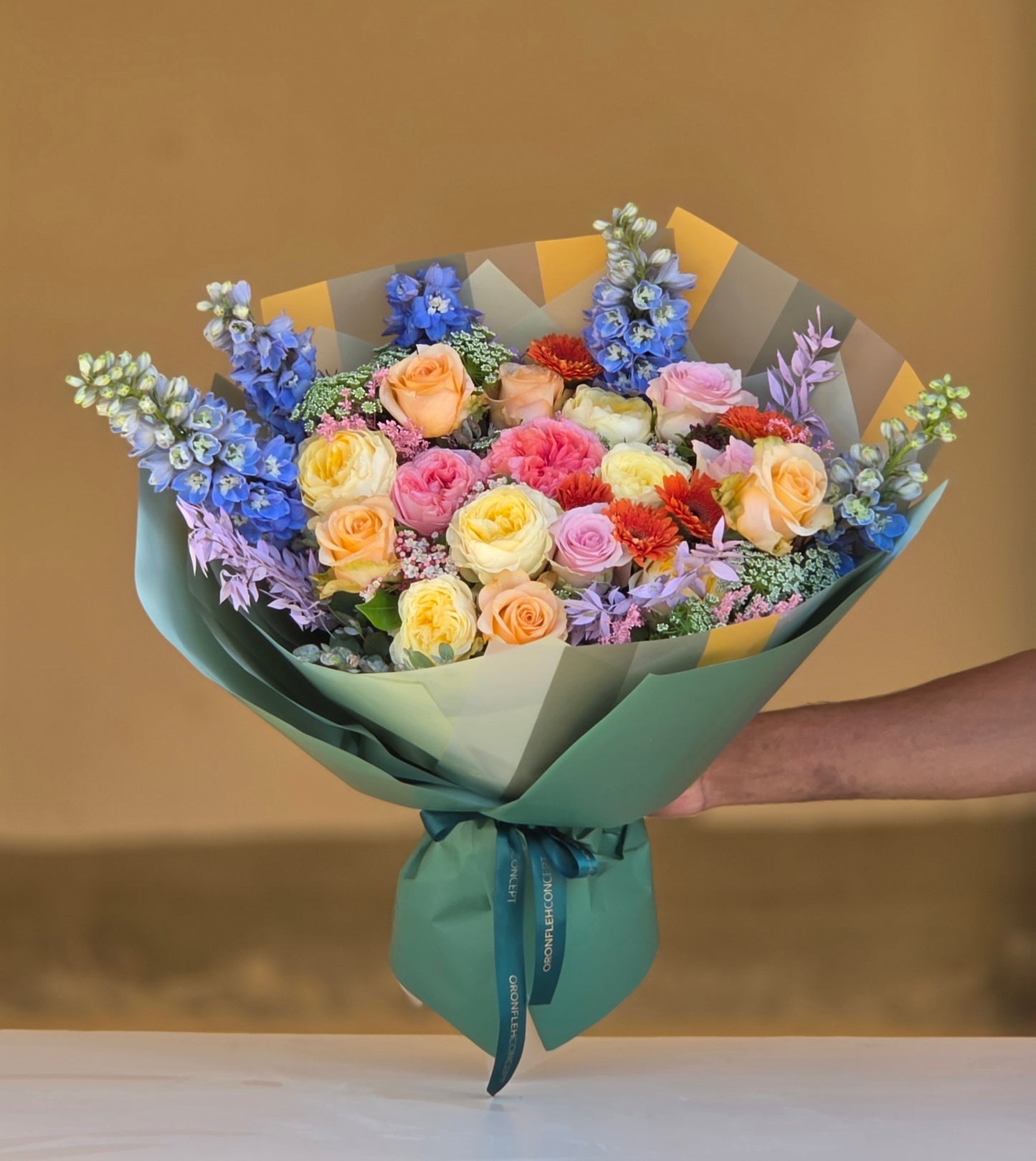 PEACH & PERIWINKLE