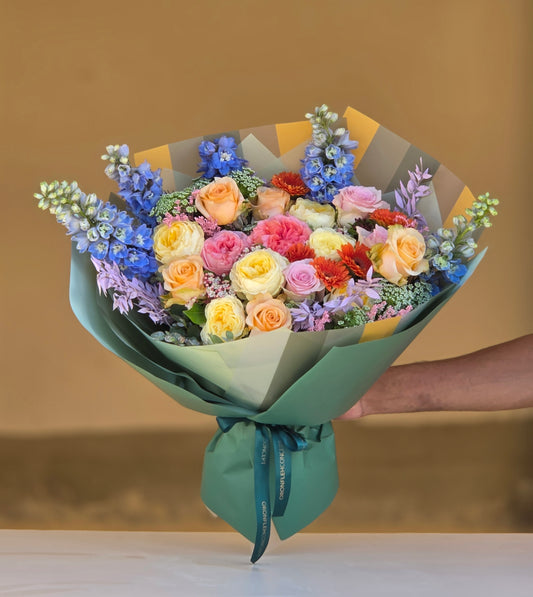 PEACH & PERIWINKLE